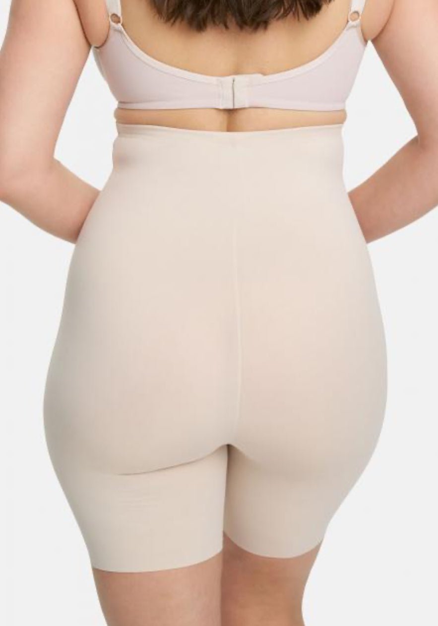 hohe Miederhose mit Bein Shapewear Schwarz & Beige - Vera Meyer