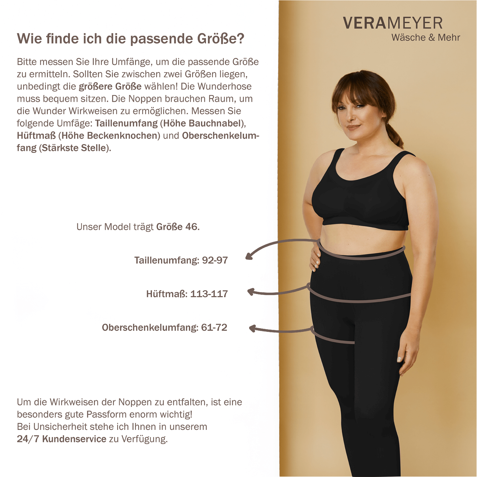 LymphOFit Wunderhose Schwarz 34-60 - Vera Meyer