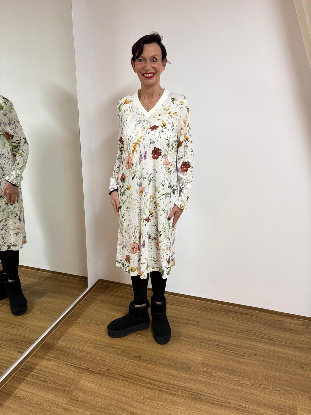 Loungewear Kleid Blumenmuster - Vera Meyer