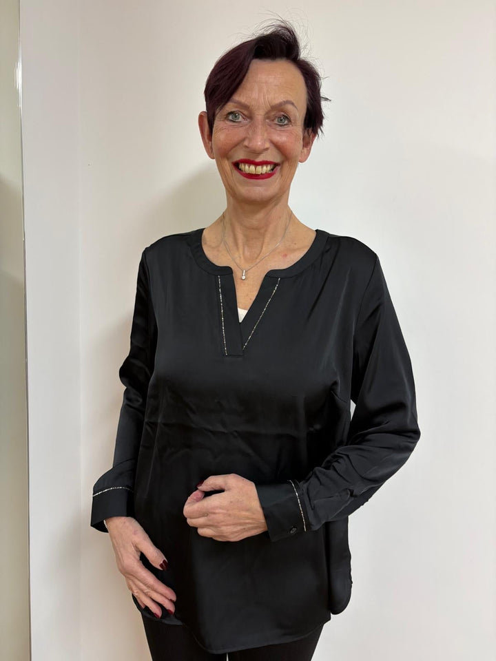 Schwarze Bluse - Vera Meyer