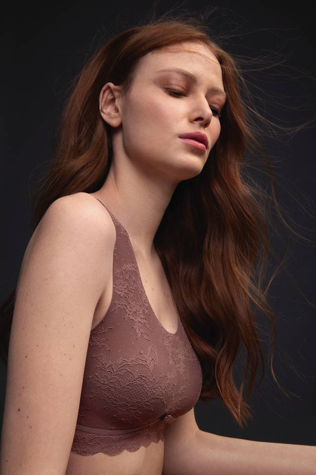 Seamless Bustier mit Schale Berry