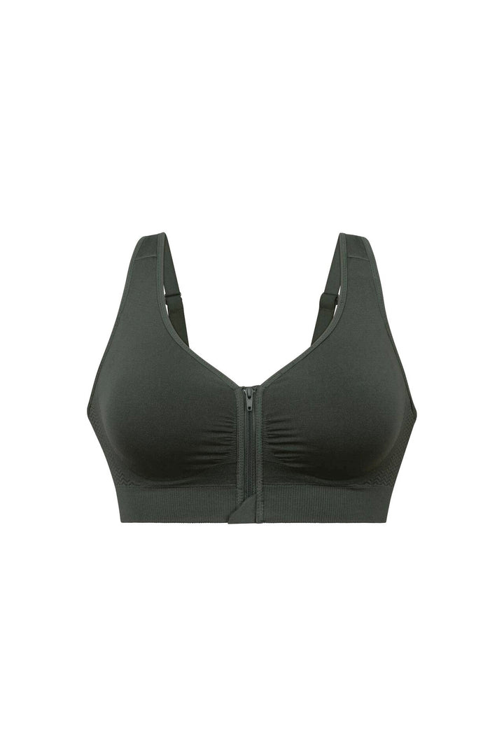 Bügelloses Bustier mit Vorderverschluss in Jungle