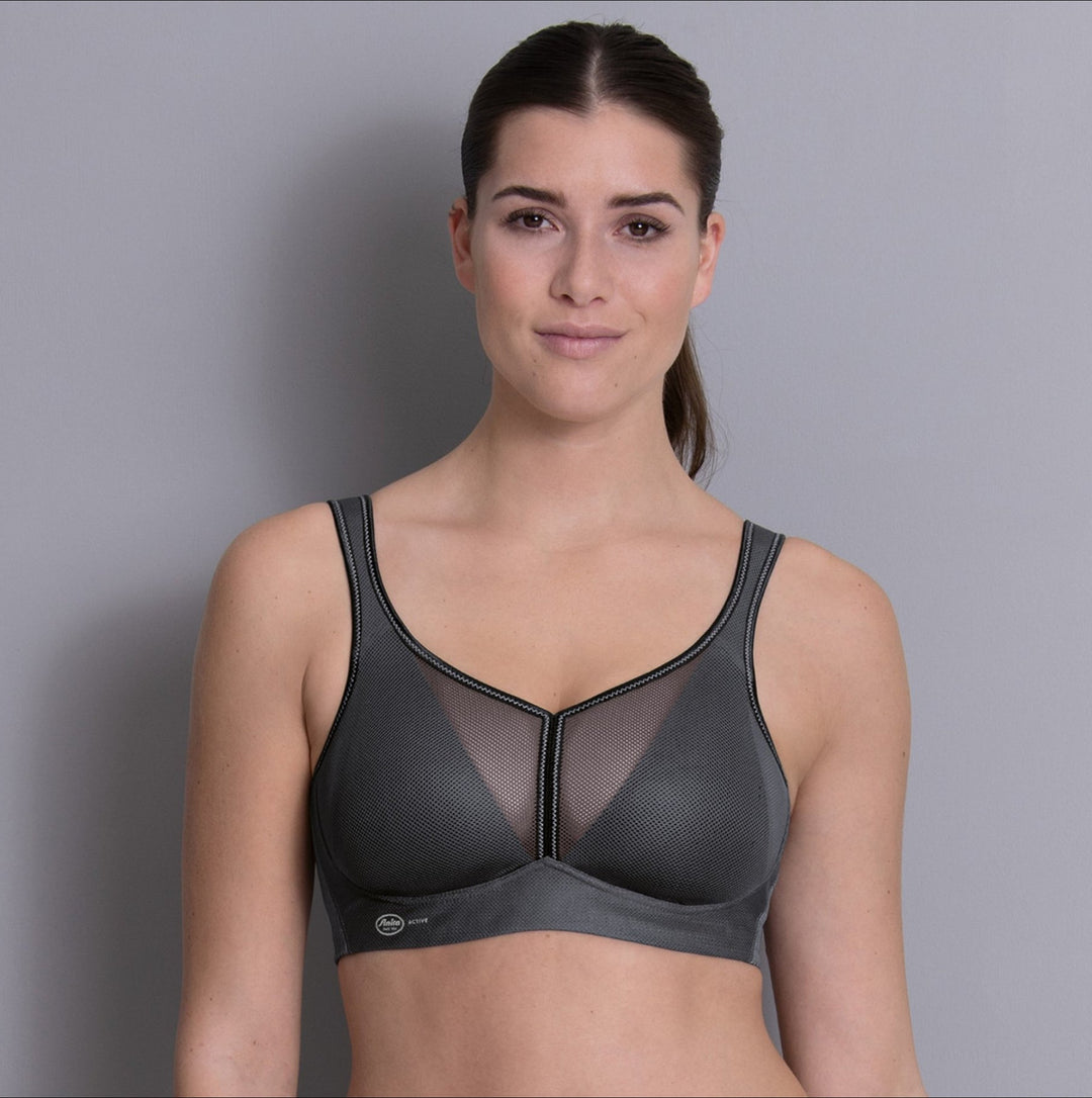 Air Control Sport-BH mit Schale Anthrazit
