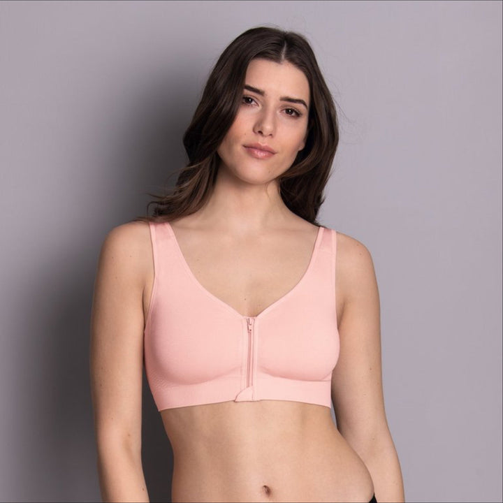 Bügelloses Bustier mit Vorderverschluss in Rosé