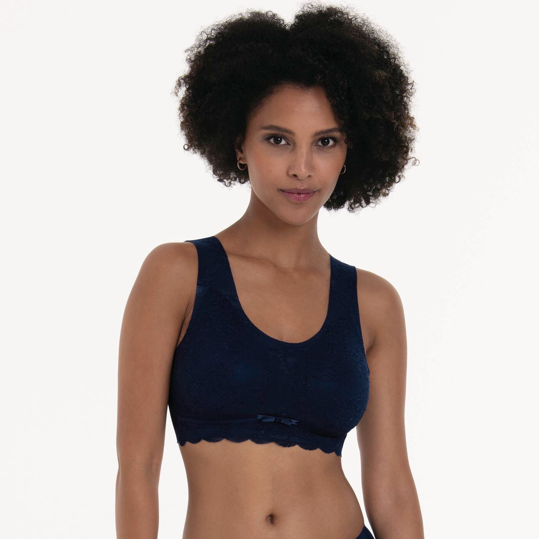 Seamless Bustier mit Schale Blau