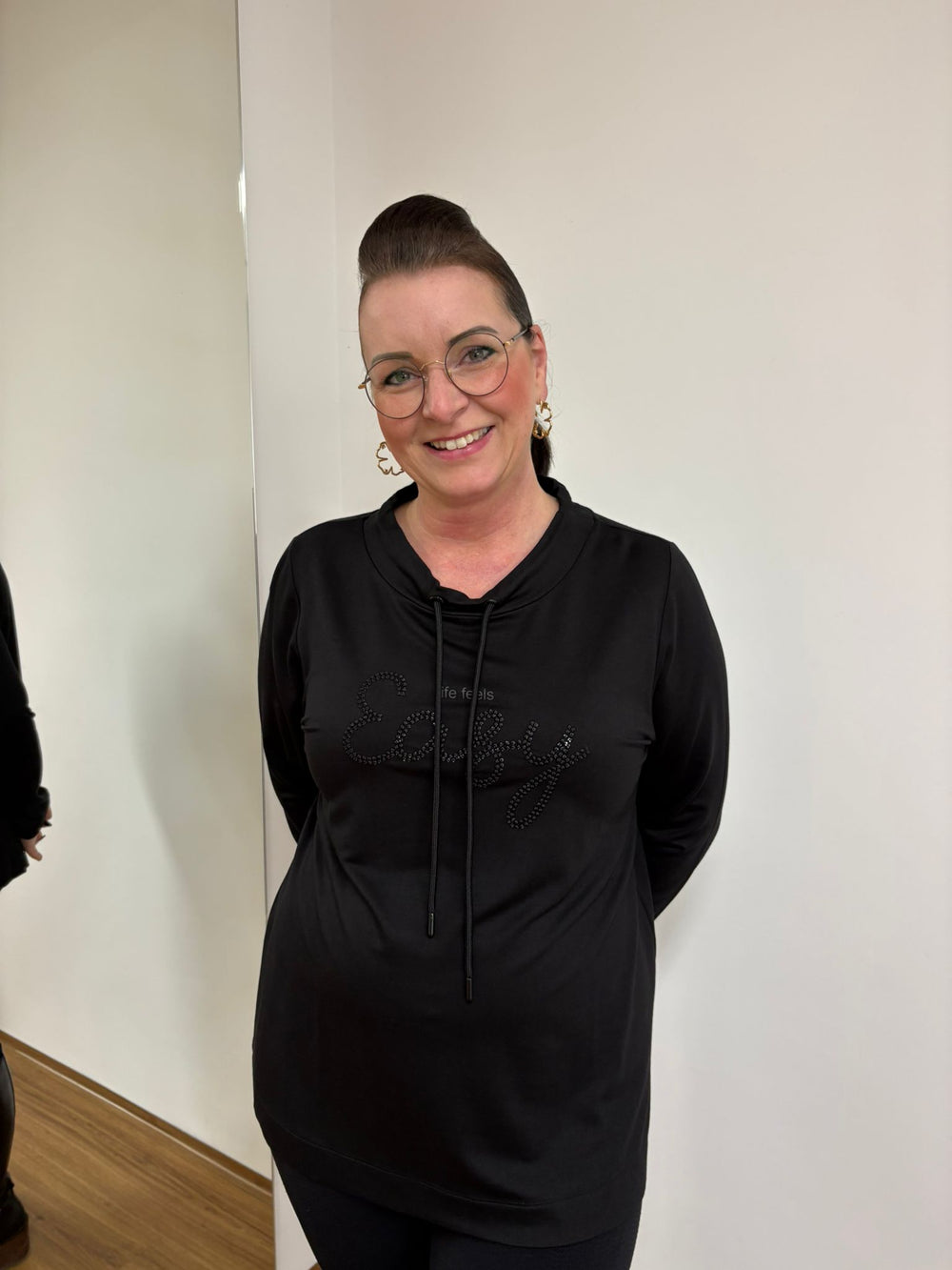 Oberteil Schwarz mit schönen Schriftzug - Vera Meyer