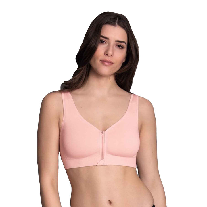 Bügelloses Bustier mit Vorderverschluss in Rosé