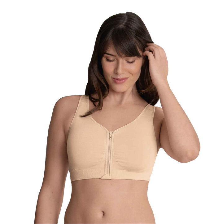 Bügelloses Bustier mit Vorderverschluss in Haut