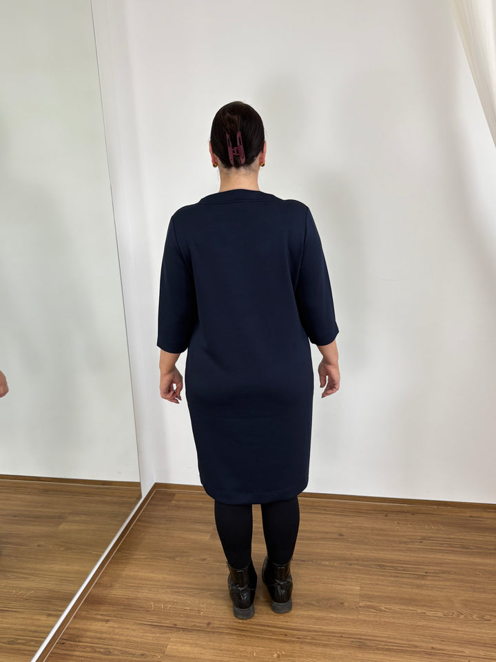 Kleid 3/4 Arm Blau - Vera Meyer