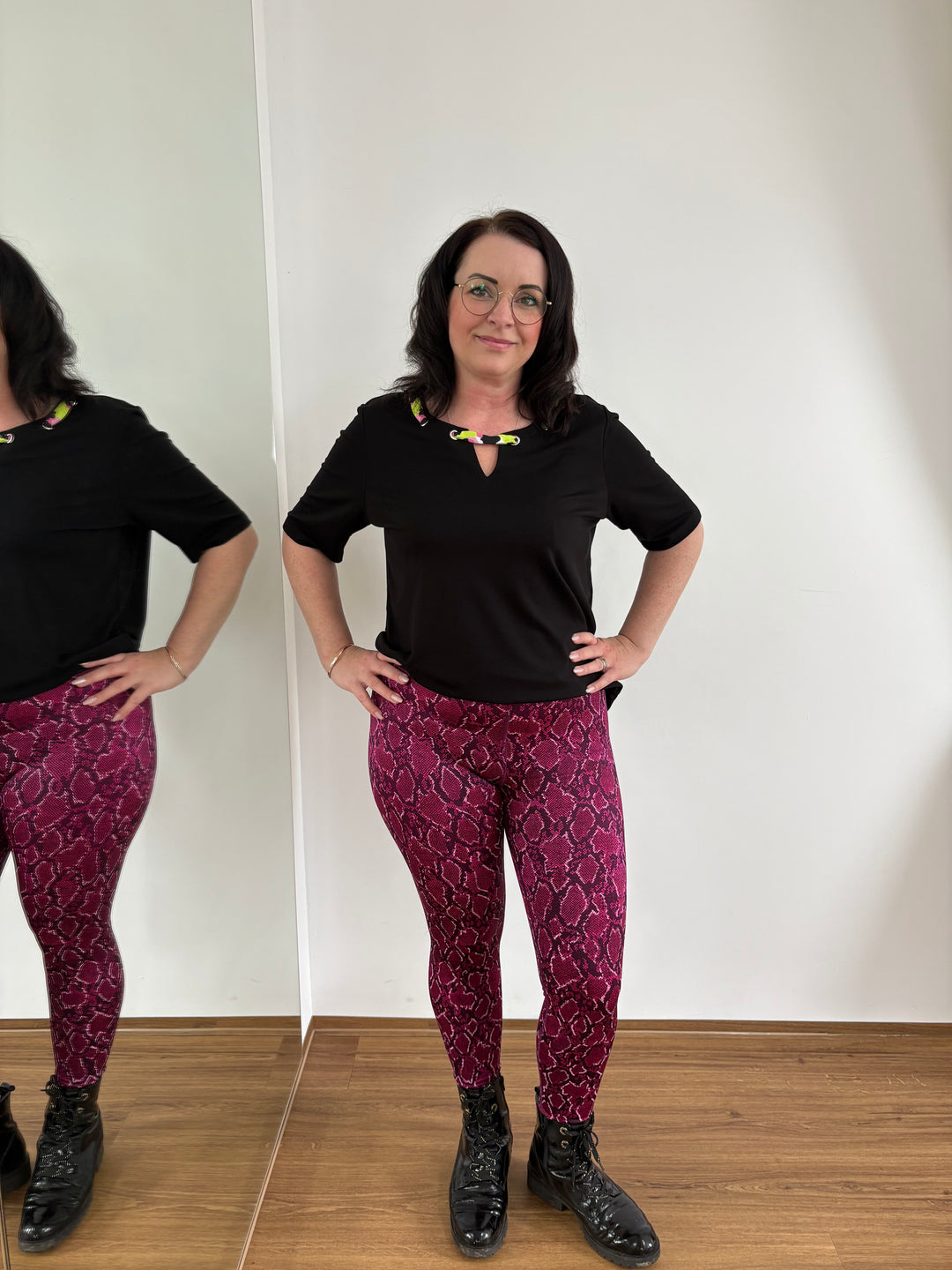 Lymph O Fit Wunderhose Pink Python