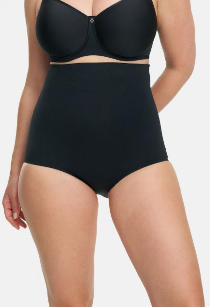 Hohe Miederhose Shapewear ohne Bein Schwarz & Beige - Vera Meyer