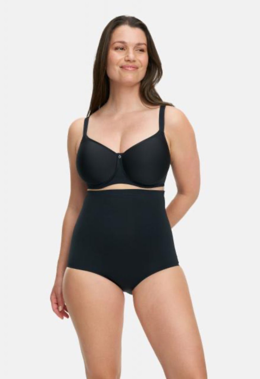 Hohe Miederhose Shapewear ohne Bein Schwarz & Beige - Vera Meyer