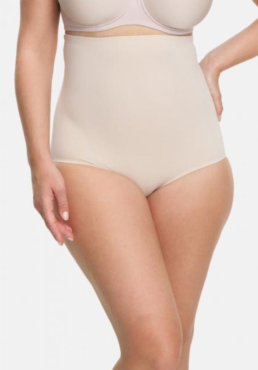 Hohe Miederhose Shapewear ohne Bein Schwarz & Beige - Vera Meyer