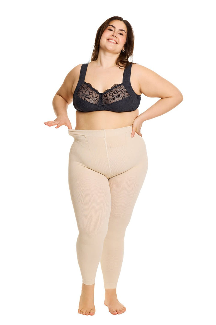 Silber Welle Kompressions Leggings Curvy 55 - 150KG Gewicht Klasse 1 - Vera Meyer