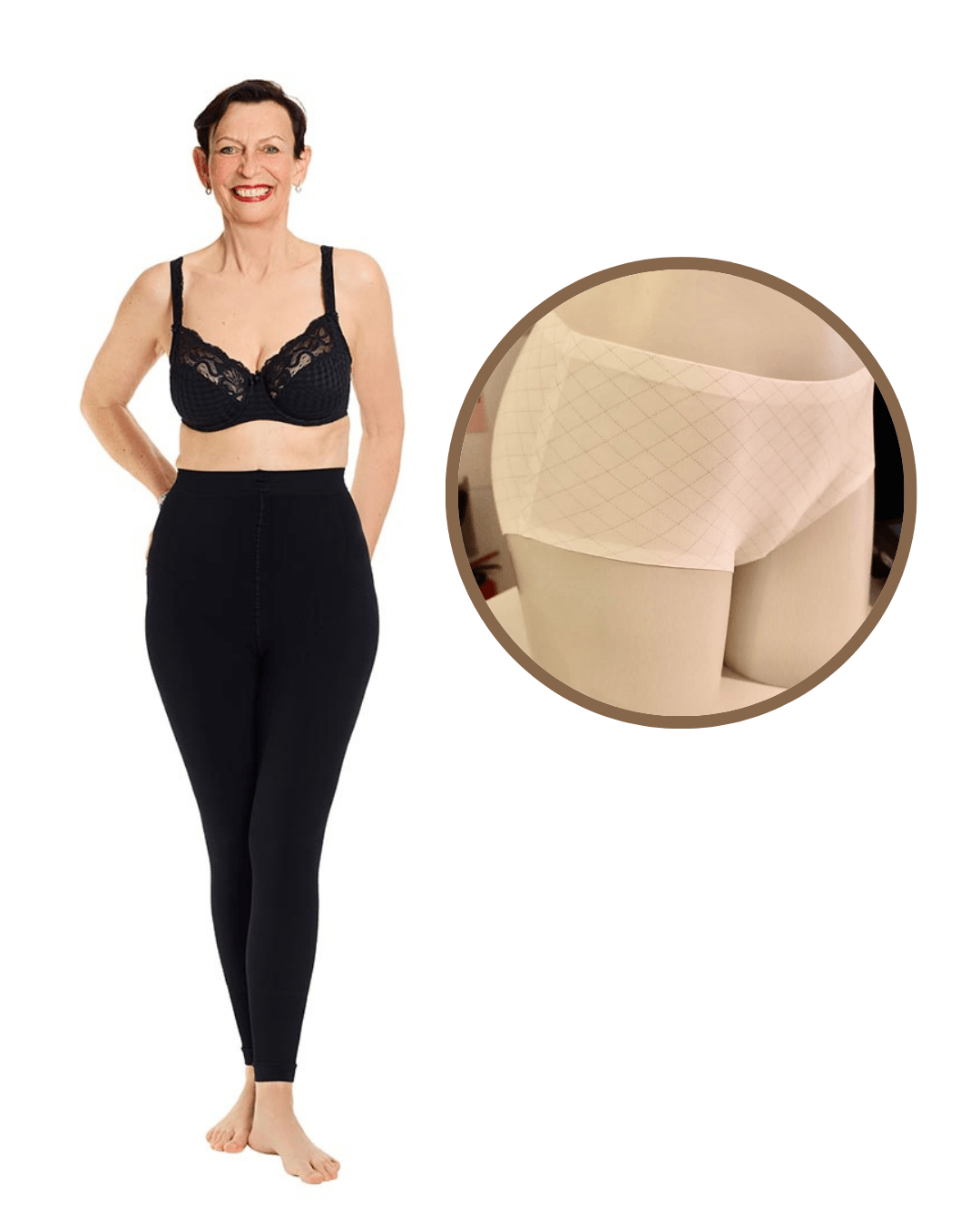 Black Friday Bundle Silber Welle Kompressions Leggings + Taillenslip - Vera Meyer