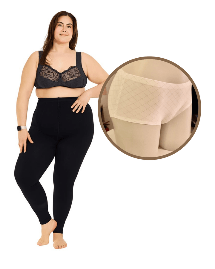 Black Friday Bundle Silber Welle Kompressions Leggings + Taillenslip - Vera Meyer