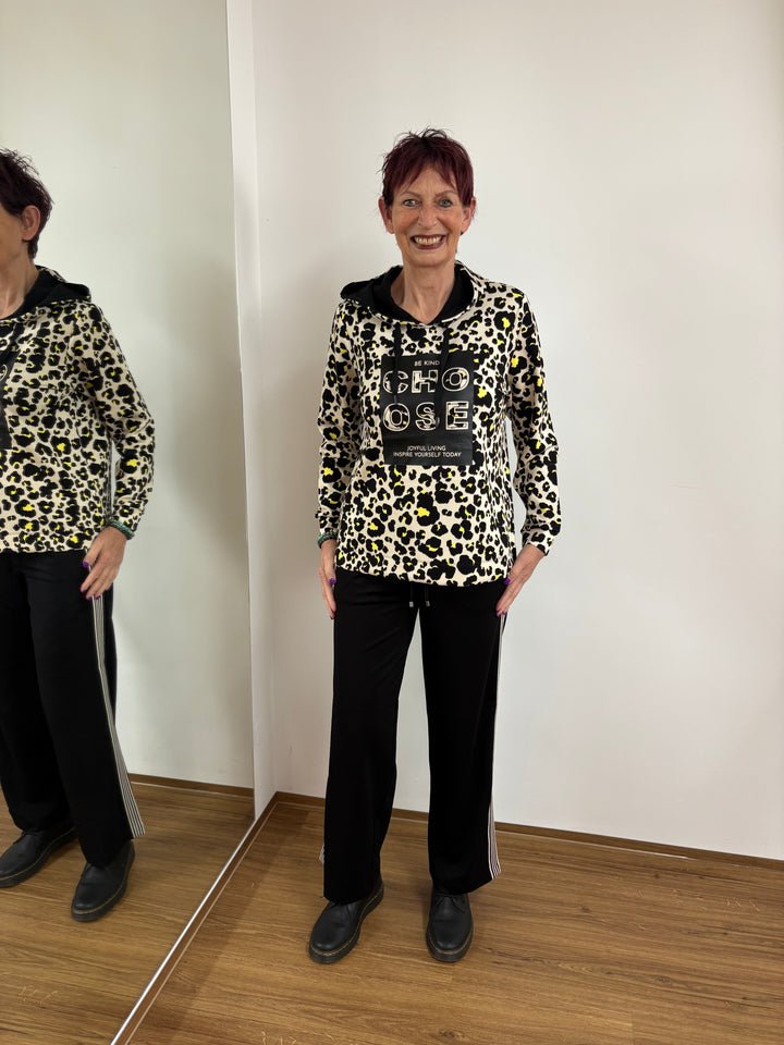 Sweatshirt Leoparden-Muster - Vera Meyer