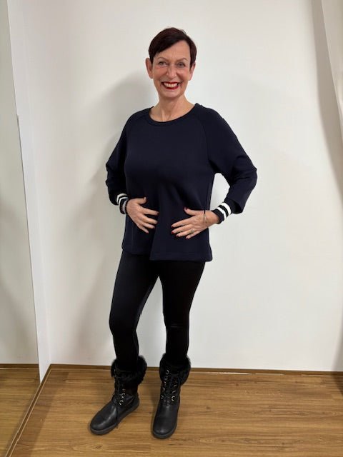 Sweatshirt mit schönem Armabschluss - Vera Meyer