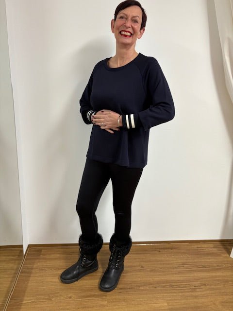 Sweatshirt mit schönem Armabschluss - Vera Meyer