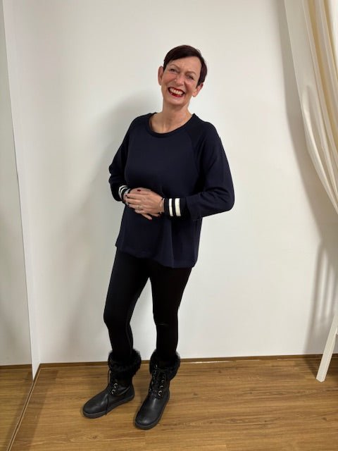 Sweatshirt mit schönem Armabschluss - Vera Meyer