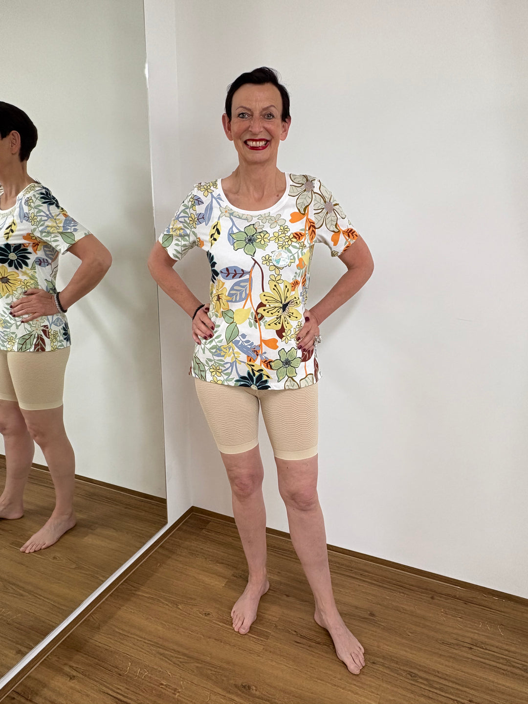 Silber Welle Short