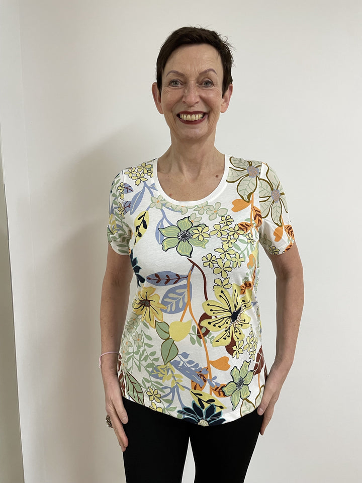 2. Wahl T-Shirt Blumenpracht Weiß
