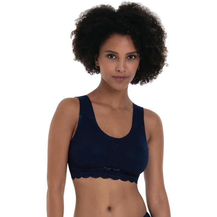 Seamless Bustier mit Schale Blau