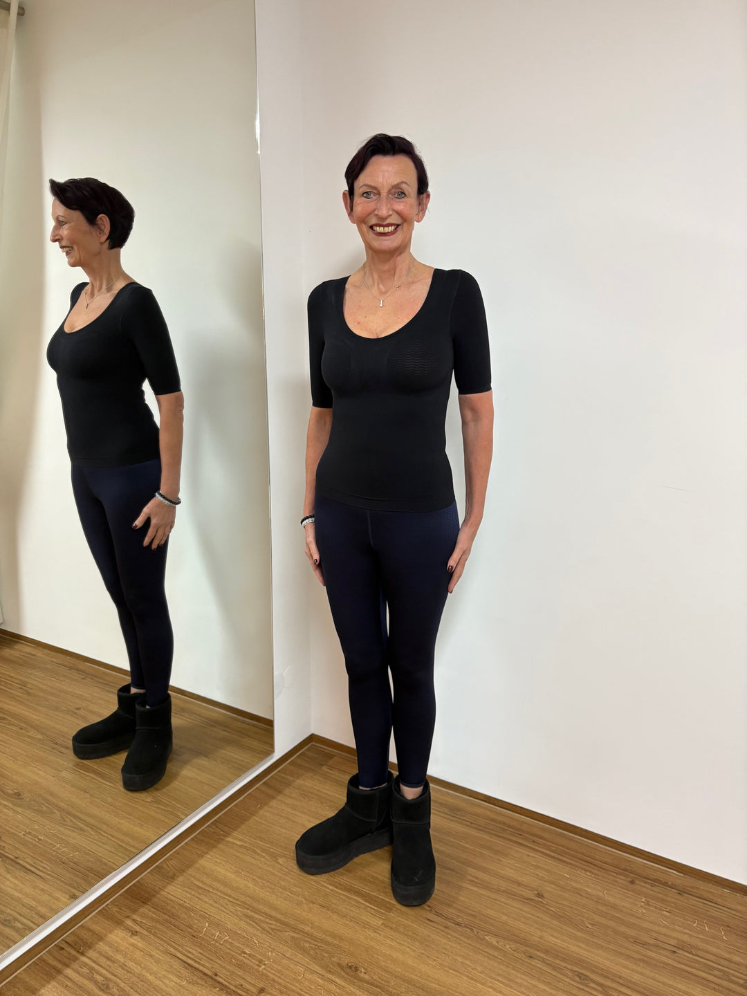 Silber Welle Top Pro Schwarz & Haut - Vera Meyer