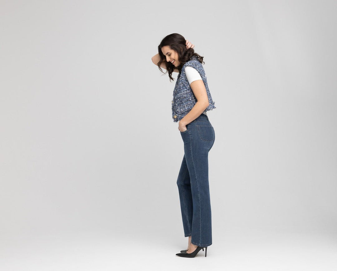 Wunderjeans Relaxed Straight Blue Stone - Vera Meyer