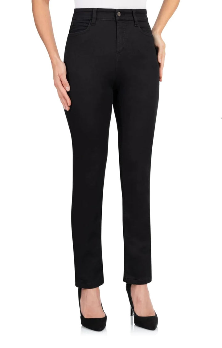 Wunderjeans High Waist Kohlrabenschwarz Gr. 36-52