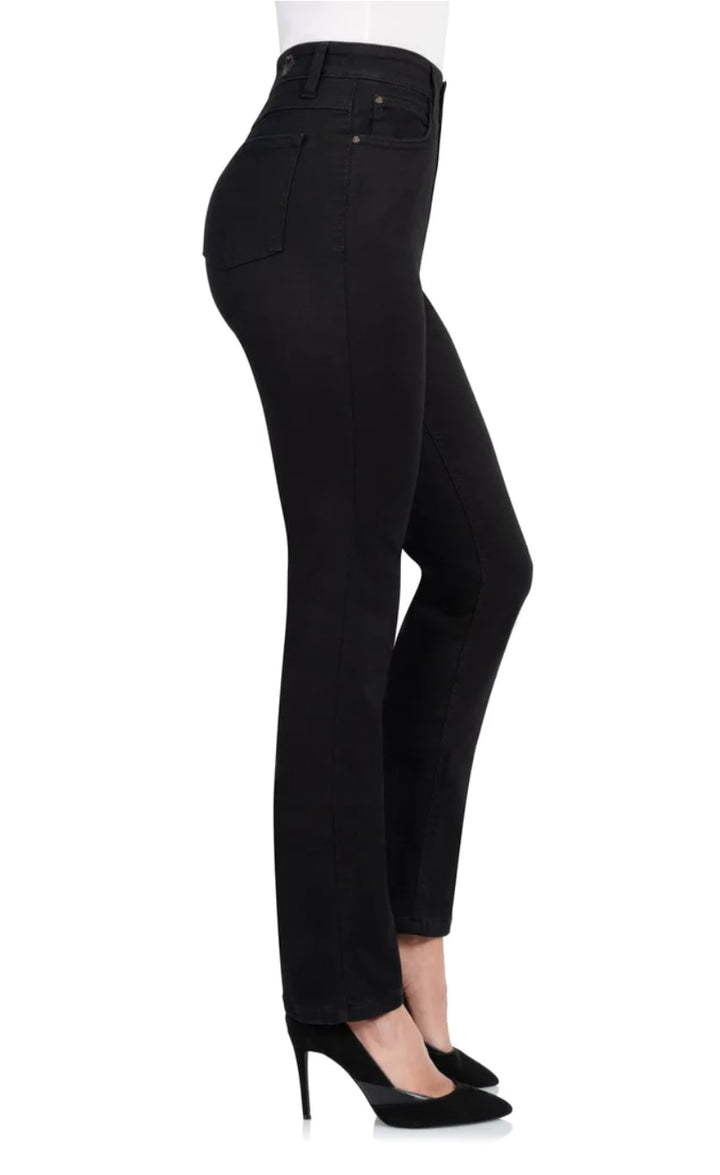 Wunderjeans High Waist Kohlrabenschwarz Gr. 36-52