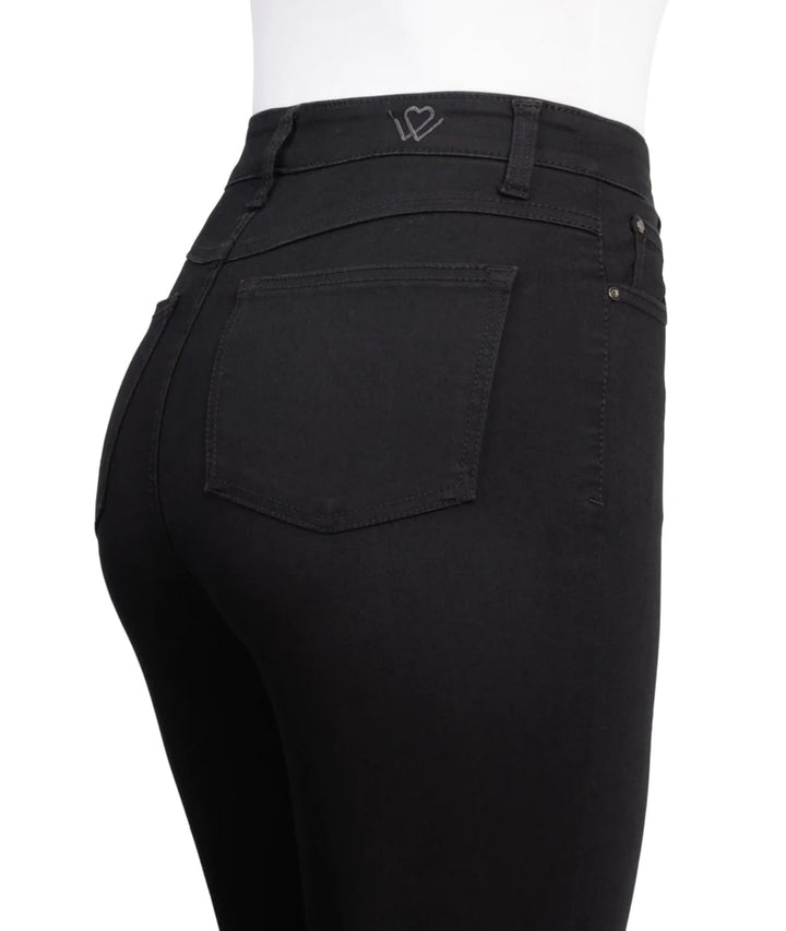 Wunderjeans High Waist Kohlrabenschwarz Gr. 36-52