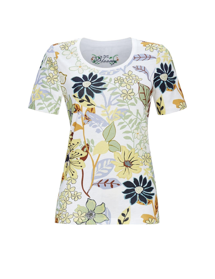 2. Wahl T-Shirt Blumenpracht Weiß