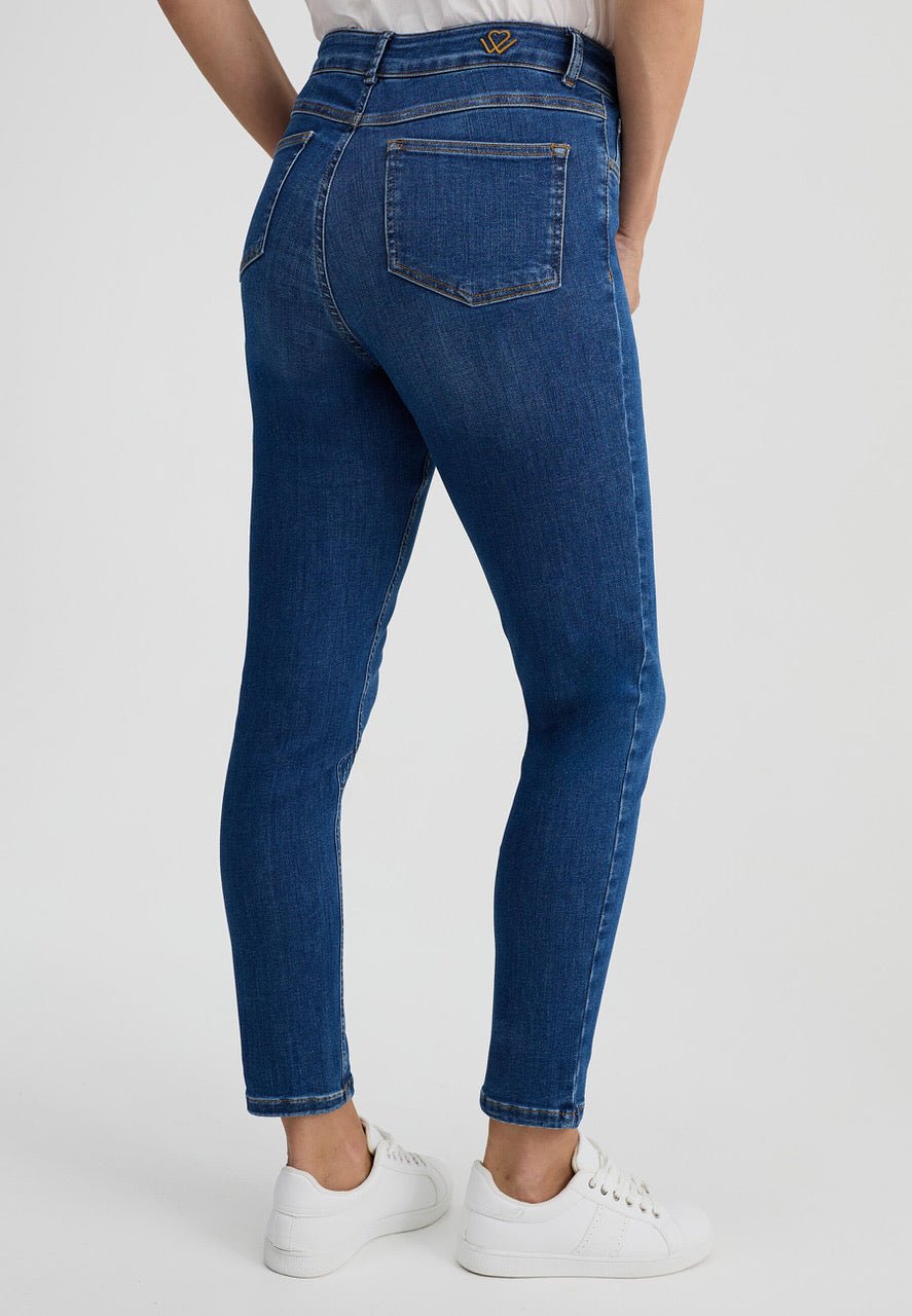 Wunderjeans Highwaist Stone Blue Super Wash - Vera Meyer
